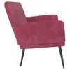 vidaXL Ławka do siedzenia wino czerwone 108x79x79 cm Podgląd zdjęcia produktu 4