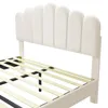 Gepolstertes Doppelbett in Samt – 140 x 200 cm – Produktbild-Vorschau 8