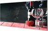 Glasbilder 100x50 Wandkunst Herz aus Glas Weingläsern Produktbild-Vorschau 1