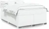 vidaXL Boxspringbett mit Matratze Weiß 140x200 cm Produktbild-Vorschau 2