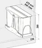 Victory Auszug Einbau-Abfallsammler 24 Liter ( 16 + 8 Produktbild-Vorschau 3