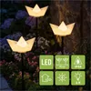 3er LED Solar Gartenstecker 'Papierboot' Produktbild-Vorschau 3