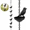 Regenkette Vogel Design 1,3m Metall Regenrinne Kette, Produktbild-Vorschau 1