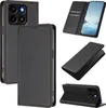 A collage of images showing a black flip phone case from different angles, including open and closed views, and a close-up of the camera area. Anteprima dell’immagine prodotto