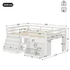 Flieks Kinderbett 140x200cm mit 2 Regal, Etagenbett Produktbild-Vorschau 5