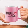Huuraa Glitzertasse Marburg verliebt 330ml Pink Keramik Produktbild-Vorschau 3