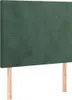 vidaXL Kopfteil Dunkelgrün 90x5x118/128 cm Samt Produktbild-Vorschau 1