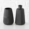 Vase Blumenvase Porzellan Esko matt schwarz H 17 cm  2er Produktbild-Vorschau 2