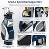 Golfový bag COSTWAY s pláštěnkou, golfový cestovní bag se Náhled obrázku produktu 6