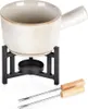 Porzellan-Fondue mit Brenner 450 ml + 2 Gabeln Produktbild-Vorschau 16