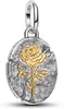 PANDORA Talisman Rose Medaillon-Charm, 925er Silber, IP Produktbild-Vorschau 1
