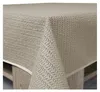 Garten Tischdecke Outdoor PVC rechteckig 130x220 cm Beige Produktbild-Vorschau 3