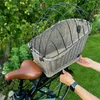 UNUS Hundekorb Fahrrad für hinten oval mit Gitter grau Produktbild-Vorschau 2