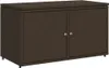 vidaXL Zahradní skříňka hnědá 110x55x60,5 cm polyratan Náhled obrázku produktu 4