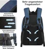 ROYALZ Laptop Rucksack 15,6 Zoll Blau Laptopfach Daypack Produktbild-Vorschau 3