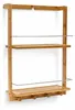 Relaxdays Duschregal Bambus HxBxT:53x38x15,5cm, 2 Ablagen, Produktbild-Vorschau 9
