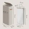 SONGMICS Wäschekorb, 65 L Wäschesammler, Wäschetonne mit Produktbild-Vorschau 8