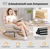 HOMCOM Schaukelstuhl, Relaxsessel mit Fußstütze und Produktbild-Vorschau 8