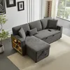 Sweiko Corner Sofa Bett Eckcouch Couch L-Form Schlafcouch Produktbild-Vorschau 4
