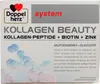 The image shows the front of a product box for Doppelherz Kollagen Beauty. Podgląd zdjęcia produktu