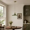 Závěsné svítidlo FLOR, patice E27, zelené vlnité sklo, Náhled obrázku produktu 6