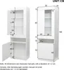 Merax Vitrine mit 16 Farben LED-Beleuchtung, Standvitrine Produktbild-Vorschau 7