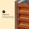 Rust Grow potager surélevé de jardin finition rouille en Voir les images du produit 5