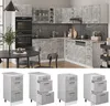 Meuble cuisine Vicco R-Line Béton 40cm avec tiroirs, sans Voir les images du produit 3