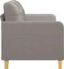 vidaXL 2-Sitzer-Sofa Taupe 140 cm Stoff Produktbild-Vorschau 4