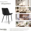 Lot de chaises de salle à manger Monroe aspect velours - Voir les images du produit 7