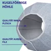 Katzenhöhle, 44x44cm vielseitig verwendbar - Katzenkorb zum Produktbild-Vorschau 4