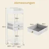 COSTWAY Carrello porta trucchi, organizzatore di cosmetici Anteprima dell’immagine prodotto 3