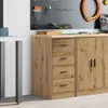 vidaXL Garážová skriňa Artisan dub masív borovica Náhľad obrázku produktu 2