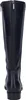 The back view of a black leather boot. Produktbild-Vorschau
