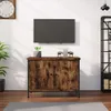 vidaXL TV skříňka s dvířky Kouřový dub 60x35x45 cm Dřevěná Náhled obrázku produktu 2