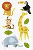 Heyda 203780712 Stick-On's-Mix "Animali dello zoo" 7,5 x Anteprima dell’immagine prodotto 2