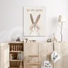 MuchoWow® - Leinwandbilder - Kaninchen - Beige - Tier - Produktbild-Vorschau 4