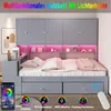 Flieks Jugendbett 90x200cm mit Schreibtisch, Einzelbett mit Produktbild-Vorschau 4