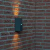 Moderne Wandleuchte Anthrazit IP44 mit Bewegungsmelder Produktbild-Vorschau 9