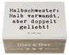 Mr. & Mrs. Panda Holzbox Spruch Liebe Halbschwester 22 x 15 Produktbild-Vorschau 3