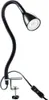 A black LED desk lamp with a flexible gooseneck and a clamp base, shown against a white background. Anteprima dell’immagine prodotto