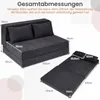 Rozkładana sofa COSTWAY, fotel rozkładany 3 w 1 z 2 Podgląd zdjęcia produktu 3