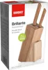 block für 5 Messer 22x17x9cm Holz. BRILLANTE Produktbild-Vorschau 2