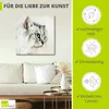 ARTland Leinwandbild Katzenporträt weiß Größe: 30x30 cm Produktbild-Vorschau 2