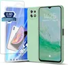 A phone case and screen protector are displayed against a white background. Produktbild-Vorschau