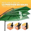KINGSLEEVE® Parasol de jardin extérieur en alu Parasol Voir les images du produit 4