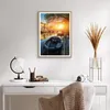 Gerahmtes Poster - Rahmen in heller Eiche - Kanal Boot Produktbild-Vorschau 6