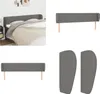 vidaXL Kopfteil mit Ohren Dunkelgrau 163x23x78/88 cm Stoff Produktbild-Vorschau 1