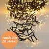 1000 LED Lichterkette 20m warmweiß mit Timer und 8 Produktbild-Vorschau 1