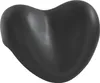 A black heart-shaped pillow or cushion. Podgląd zdjęcia produktu